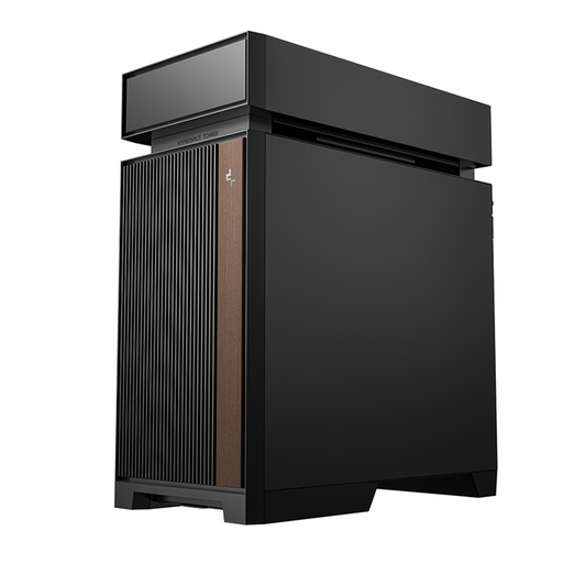 DEEPCOOL CL6600 Black Hyper‑Split ATX Case with 360 mm ARGB AIO