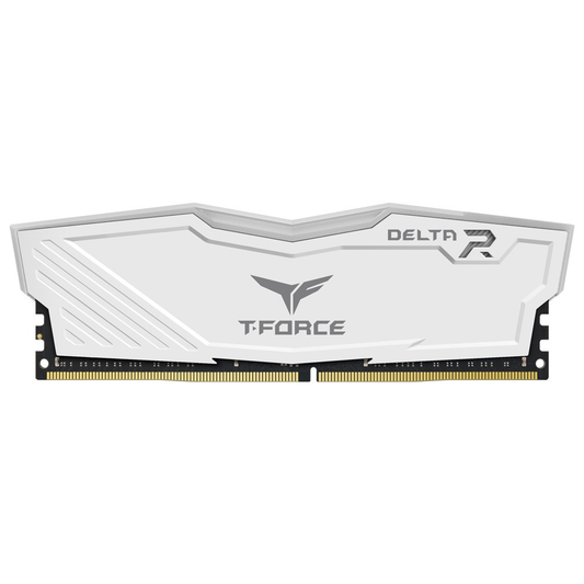 TEAMGROUP T-Force Delta RGB DDR4 16GB (2x8GB) 3200MHz CL16 Desktop RAM Kit (White)