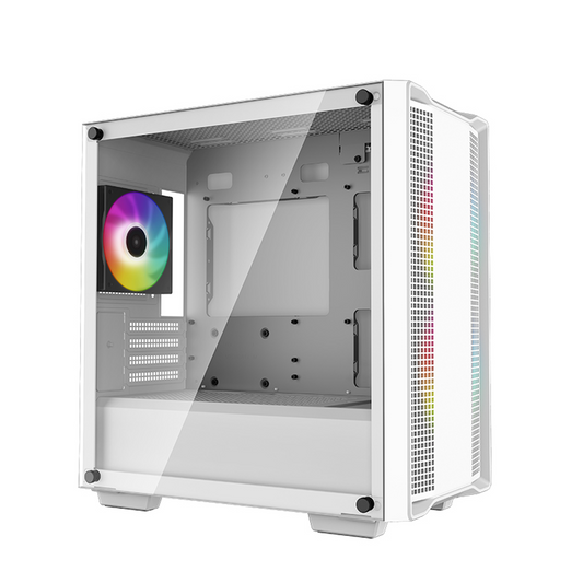 DEEPCOOL CC360 ARGB White Micro-ATX Airflow Case