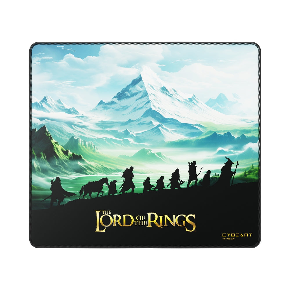 Cybeart | Lord of The Rings Gaming Desk Mat | Waterproof, Never Slip Base, Stitched Edges, Esports Grade