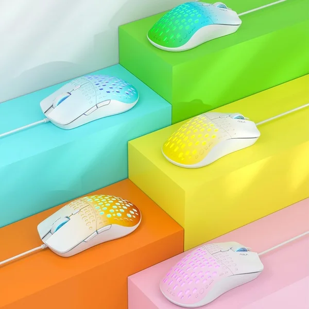 AULA S11 Pro RGB Ultra-Light Honeycomb Wired Gaming Mouse