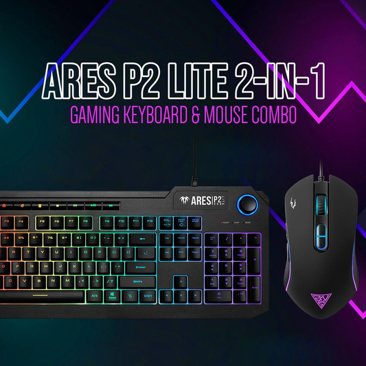 GAMDIAS ARES P2 Lite 2-in-1 RGB Gaming Keyboard & Mouse Combo