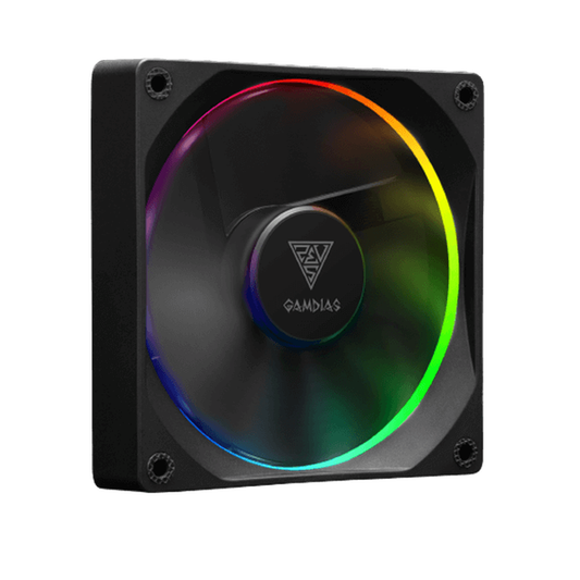 GAMDIAS Aeolus M3-1204R ARGB PWM 120mm Case Fan Kit (4-Pack)