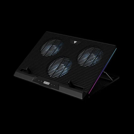 GAMDIAS Aether M1 RGB Laptop Cooling Pad (3×120mm Fans, up to 19")