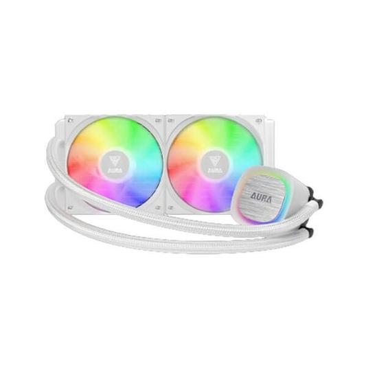 GAMDIAS AURA GL240 V2 WH ARGB 240mm CPU Liquid Cooler (White)