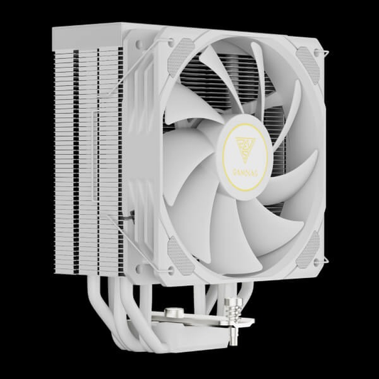 GAMDIAS BOREAS M2-51D WH ARGB 120mm CPU Air Cooler (White, Digital Display)
