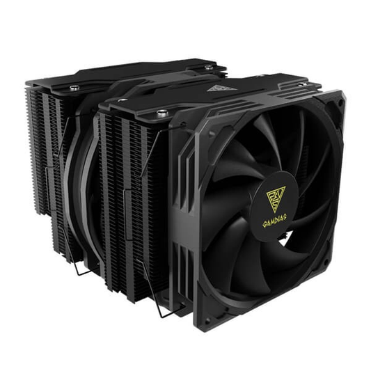 GAMDIAS BOREAS P1-720 Dual Tower CPU Air Cooler (Black, Dual Chamber)