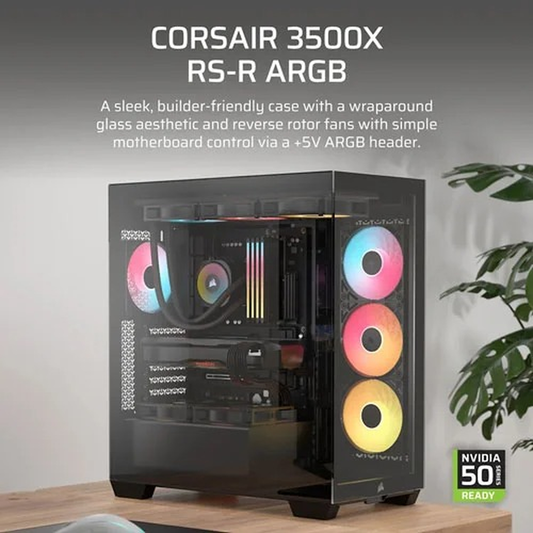 3500X RSR ARGB Tempered Glass Mid-Tower, Black