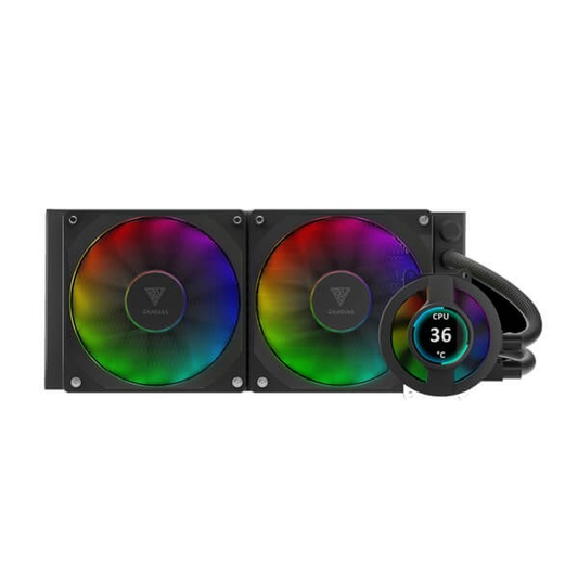 GAMDIAS CHIONE P3-240U ARGB 240mm CPU Liquid Cooler (LCD)
