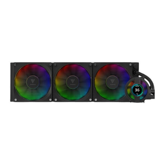 GAMDIAS CHIONE P3-360U ARGB 360mm CPU Liquid Cooler (LCD)