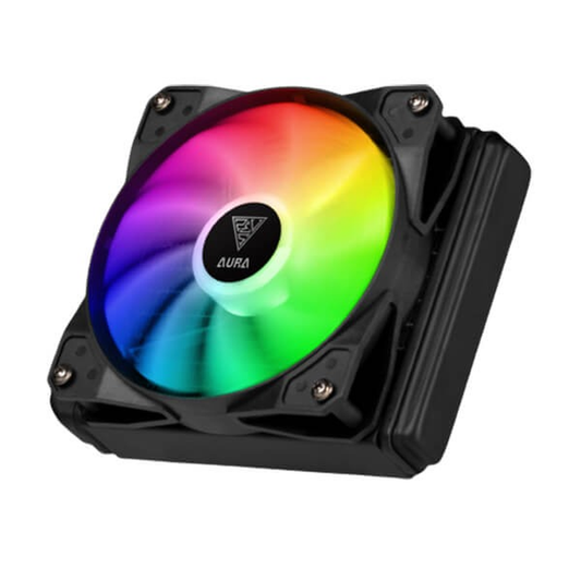 GAMDIAS AURA GL120 RGB CPU Liquid Cooler (Black)