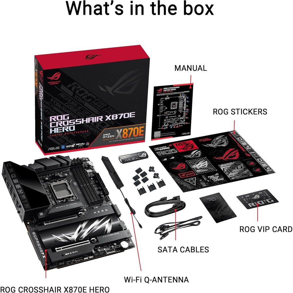 ASUS ROG CROSSHAIR X870E HERO ATX Motherboard
