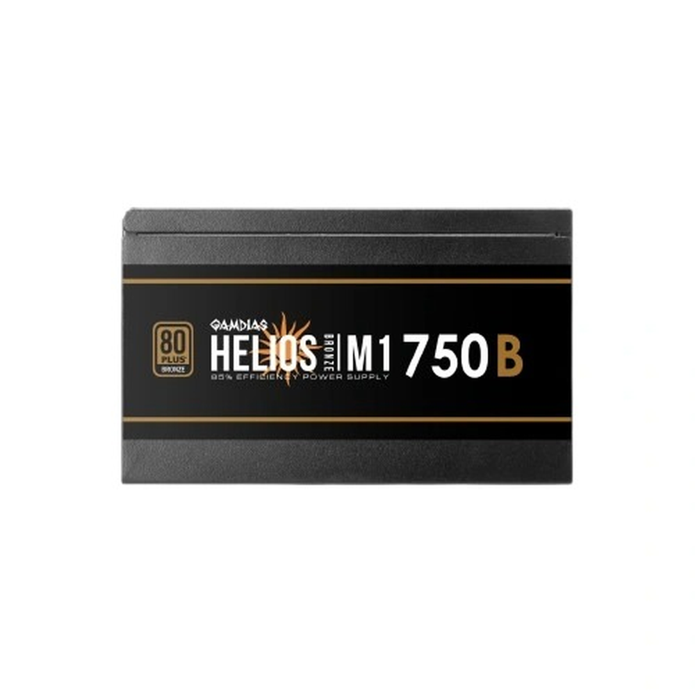 GAMDIAS HELIOS M1-750B 750W 80+ Bronze Non-Modular ATX Power Supply (120mm Hydraulic Fan, 4x PCIe, Flat Cables)