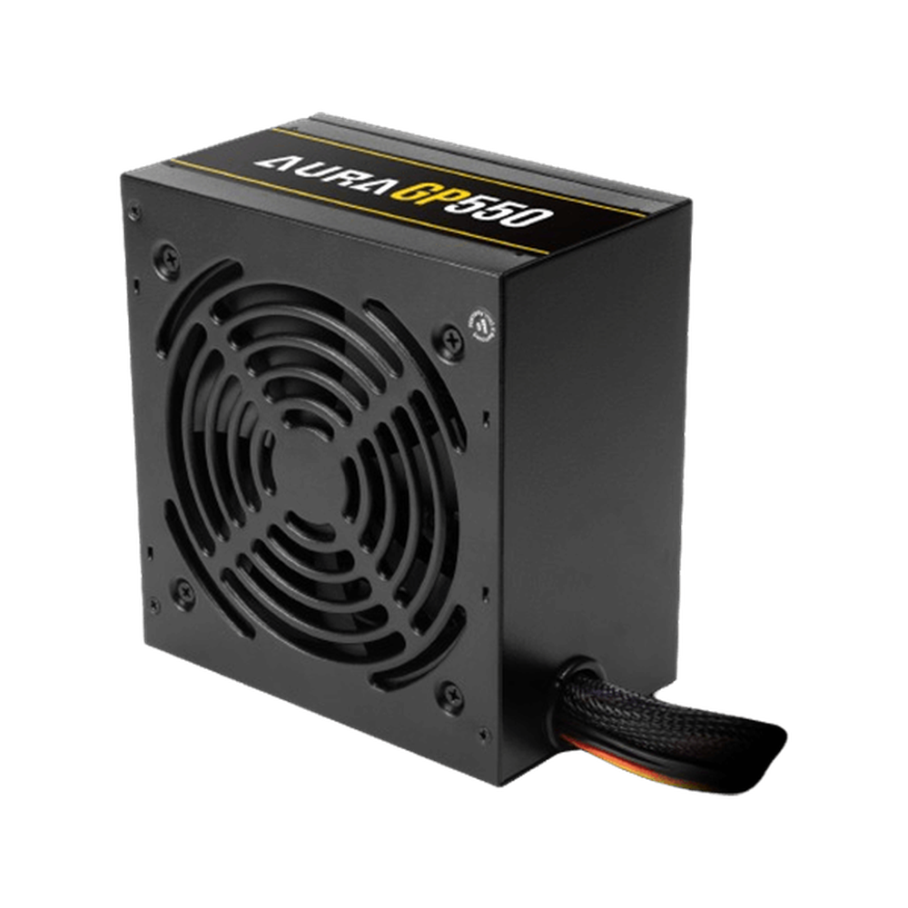 GAMDIAS AURA GP550 550W 80+ White Non-Modular ATX Power Supply (120mm Hydraulic Fan, Dual PCIe, Flat Cables)