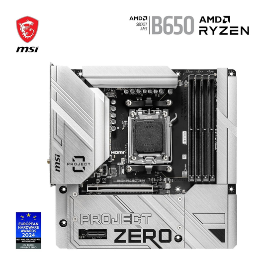 MSI B650M PROJECT ZERO Motherboard