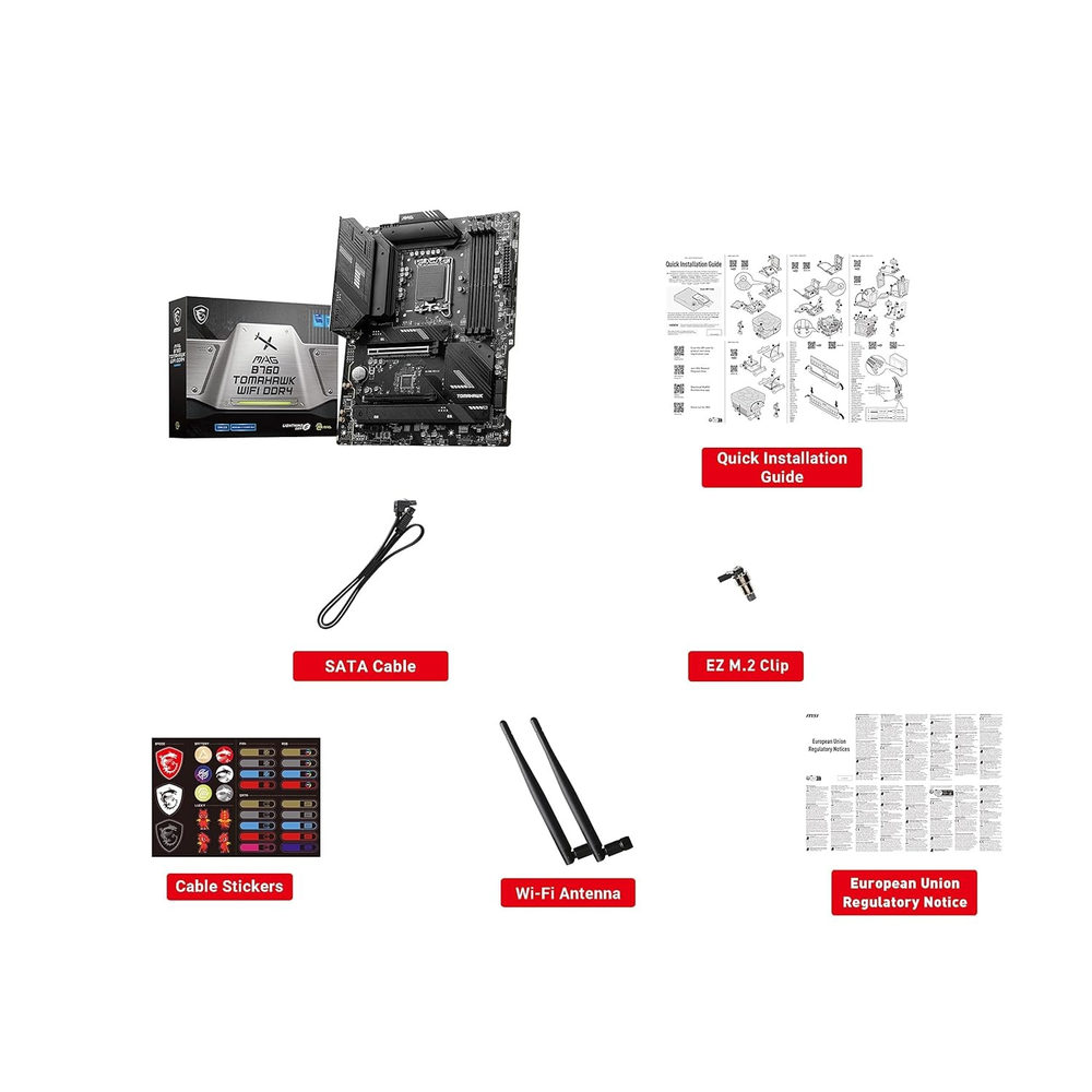 MSI MAG B760 TOMAHAWK WIFI DDR4 Motherboard