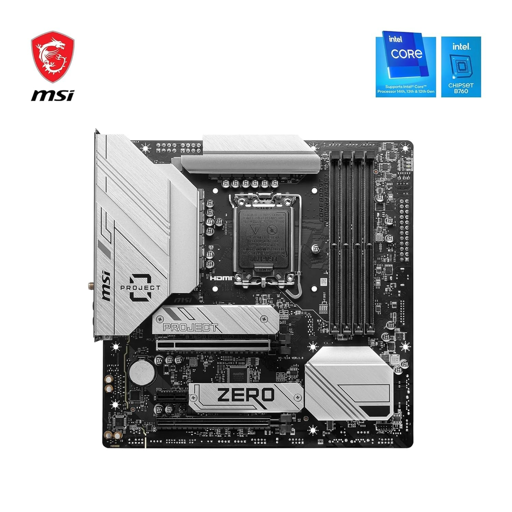 MSI B760M PROJECT ZERO Motherboard