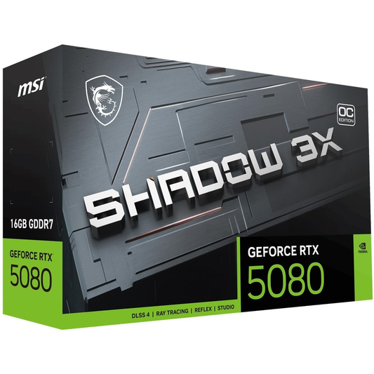 MSI GeForce RTX 5080 16G SHADOW 3X OC Graphics Card