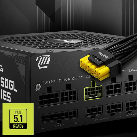 MSI MAG A850GL PCIE5 850W 80+ Gold Fully Modular PCIe 5.0 ATX 3.1 Power Supply Unit