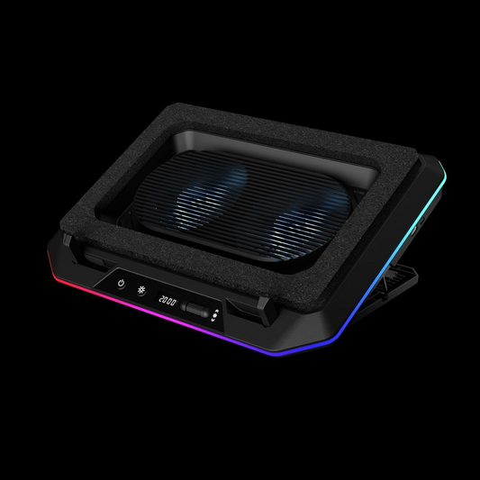 GAMDIAS Aether P1 Dual-Fan RGB Laptop Cooling Pad (up to 19")