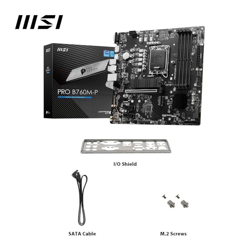 MSI PRO B760M-P Motherboard (DDR5)