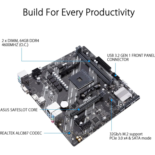 ASUS PRIME A520M-K mATX Motherboard