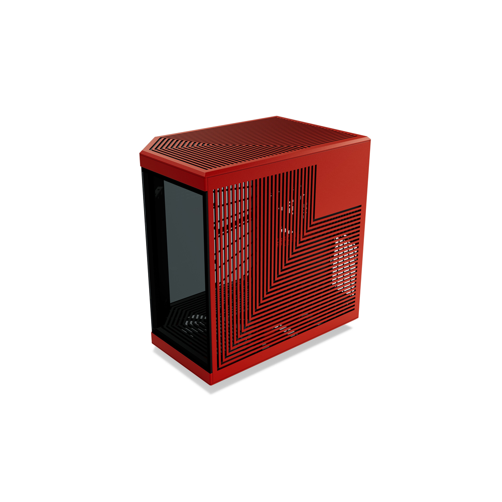 HYTE Y70 Touch Infinite 14.9" Dual-Chamber E-ATX Mid-Tower Case (Black Cherry)