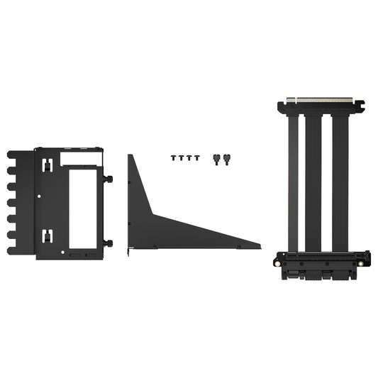 Fractal Design Flex 2 PCIe 4.0 x16 Vertical GPU Riser with Bracket (Black)