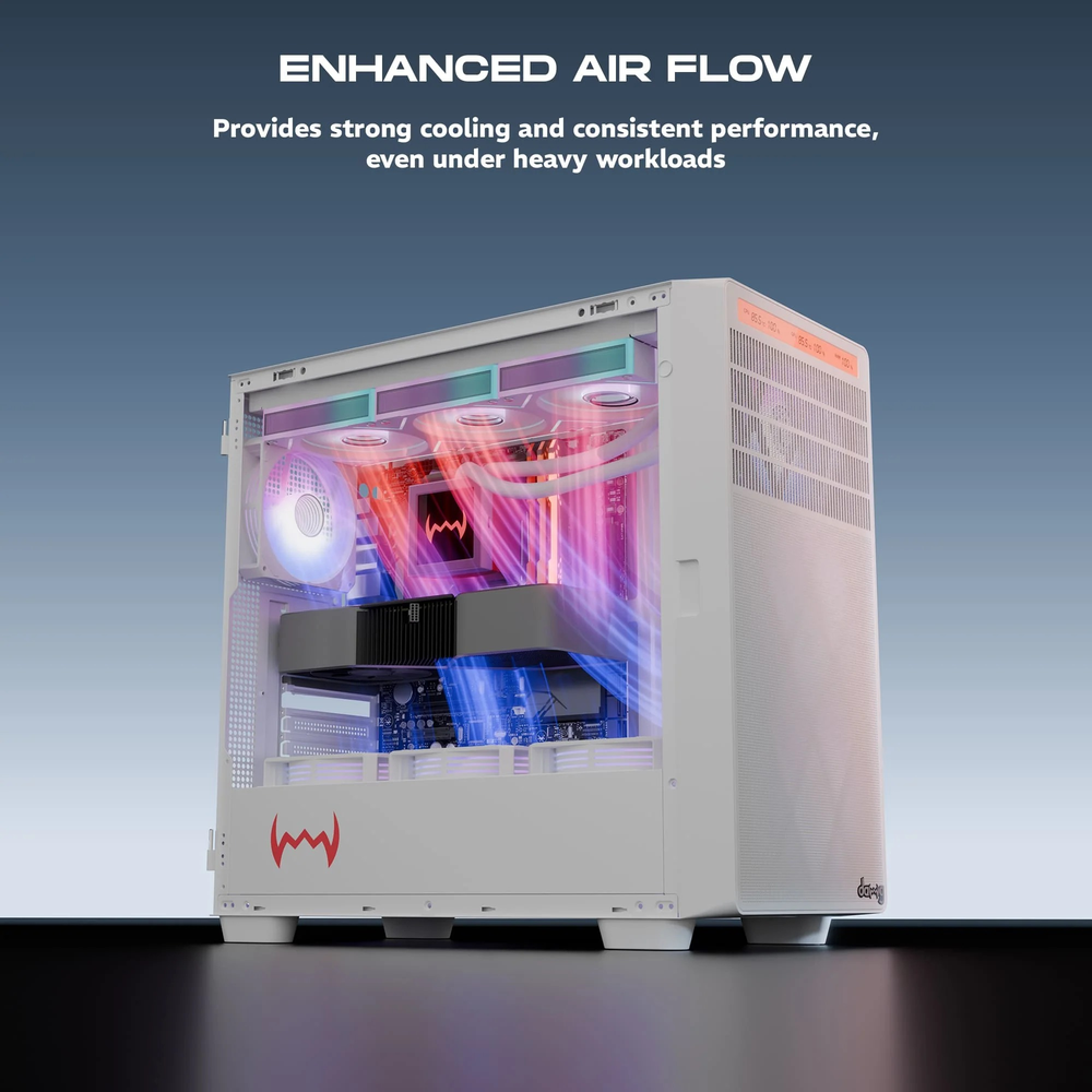 Dawg Y 804 Mid Tower Chassis White