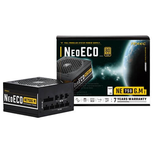 Antec NE750G M NeoECO Gold Modular 750W 80 Plus Gold Fully Modular Power Supply