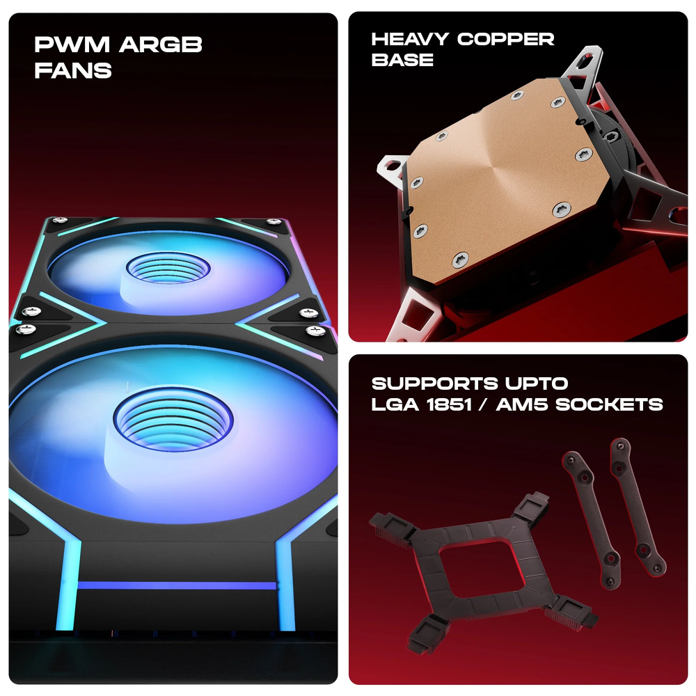 Dawg L240 ARGB 240mm CPU Liquid AIO Cooler