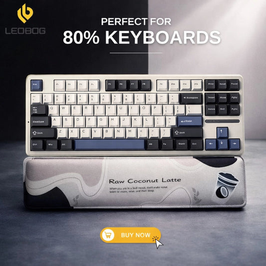 Leobog Raw Coconut Latte Keyboard Hand Rest (Rclh)