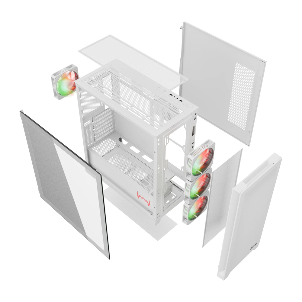 Dawg Y 720 Mid Tower Chassis White