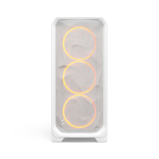 Fractal Design Meshify 3 White RGB TG Clear Tint ATX Mid Tower High Airflow PC Case