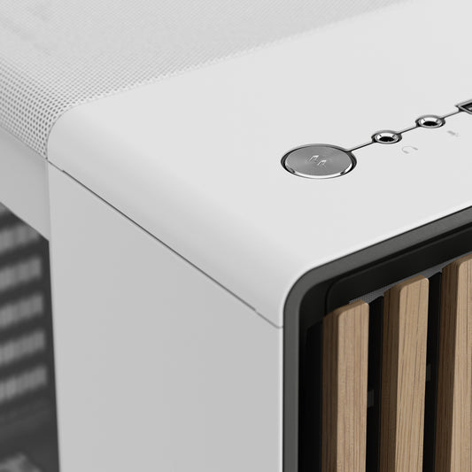 Fractal Design North Chalk White TG Clear Tint ATX Mid Tower PC Case