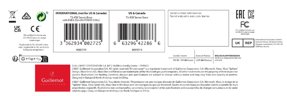 Thrustmaster TS-XW Servo Base — Racing Wheel Base