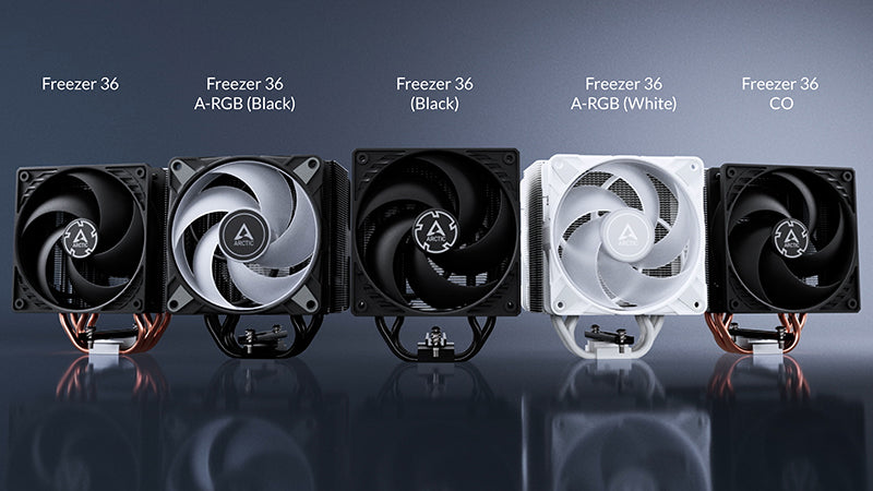 ARCTIC Freezer Air Cooler Comparison: Freezer 36 vs 36 A-RGB vs 36 CO vs 34 eSports DUO vs 4U-M