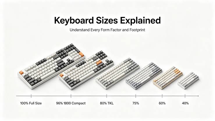 AULA Keyboard Sizes: 75% vs 96% vs Full-Size Comparison