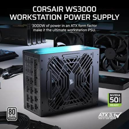 Corsair PSU WS3000 3000W ATX 3.1 Fully Modular Workstation Power Supply: Is This the Right PSU Wattage for Your Build?