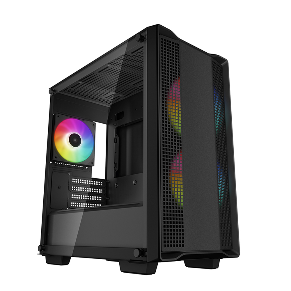 DEEPCOOL CC360 ARGB Black Micro-ATX Airflow Case
