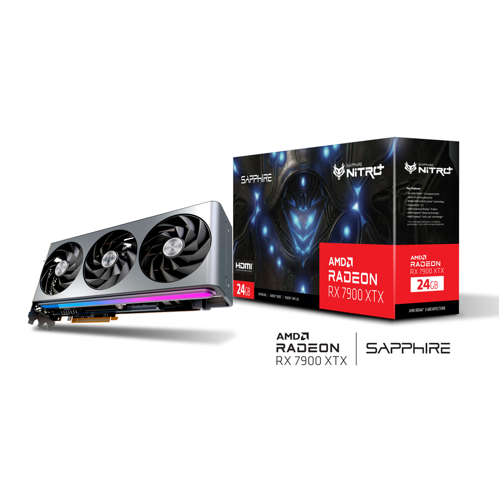 SAPPHIRE NITRO+ AMD Radeon RX 7900 XTX Vapor-X 24GB GDDR6 Graphics Card