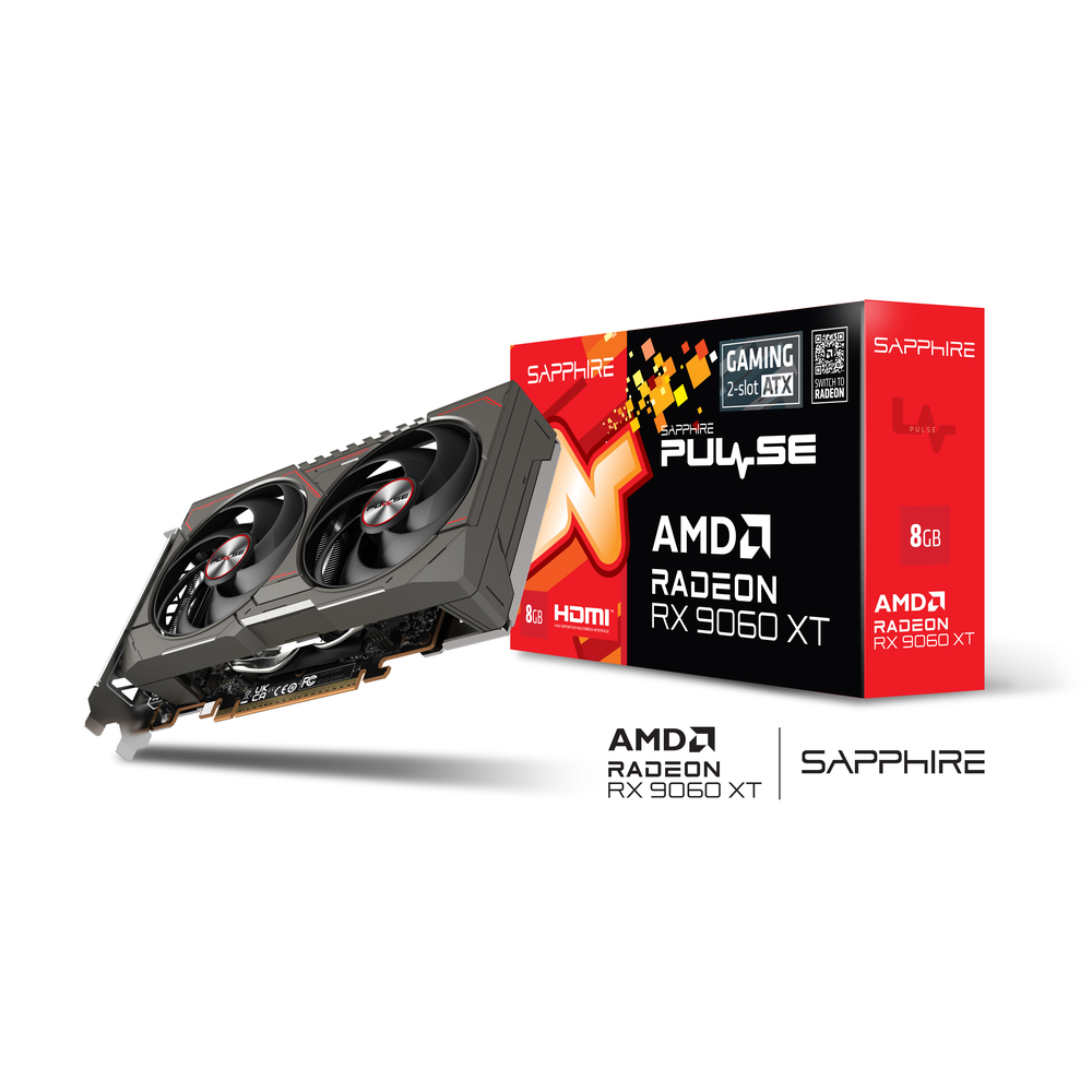 SAPPHIRE PULSE AMD Radeon RX 9060 XT 8GB GDDR6 Graphics Card