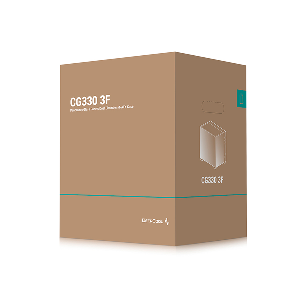 DEEPCOOL CG330 3F Black Micro-ATX Compact PC Case