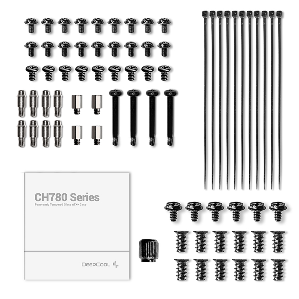 DEEPCOOL CH780 White Panoramic E‑ATX Full Tower Case