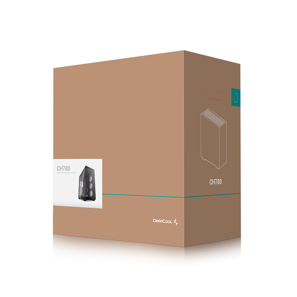 DEEPCOOL CH780 Black Panoramic E‑ATX Full Tower Case