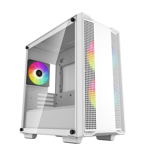 DEEPCOOL CC360 ARGB White Micro-ATX Airflow Case