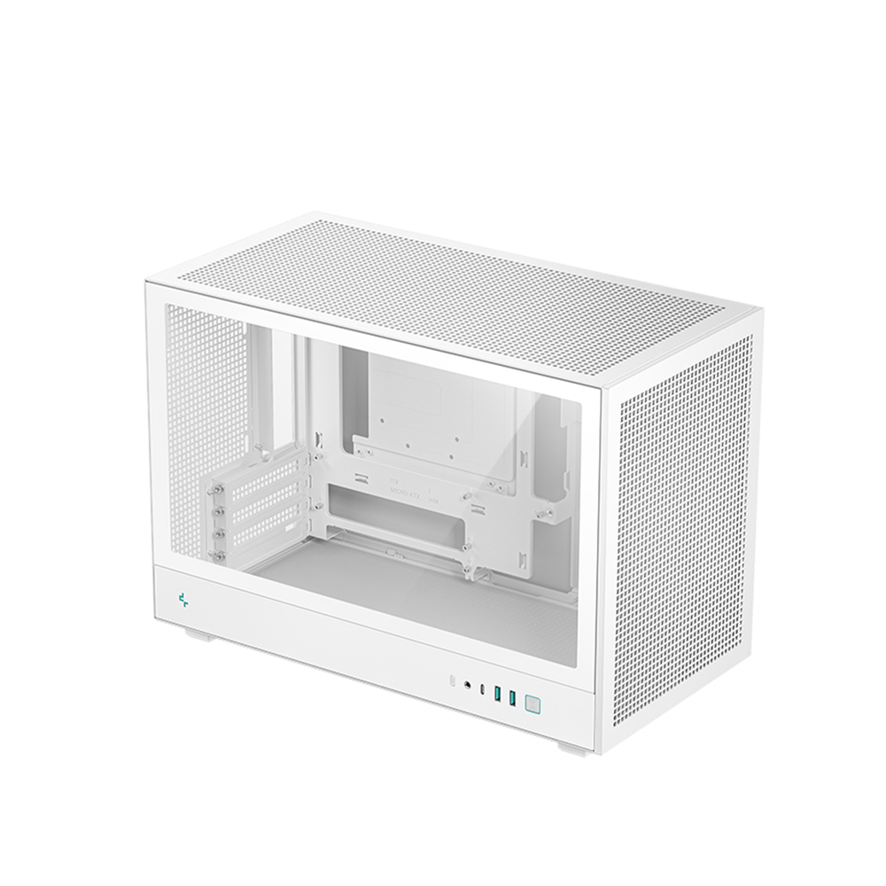 DEEPCOOL CH260 White High‑Airflow M‑ATX Compact Case