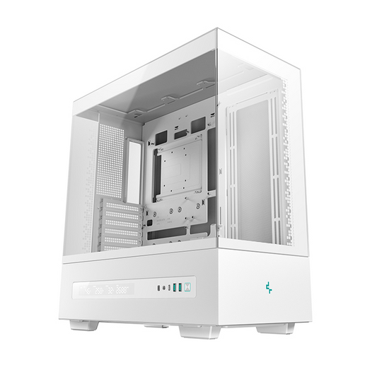 DEEPCOOL CH690 Digital White ATX Mid‑Tower Case with Display