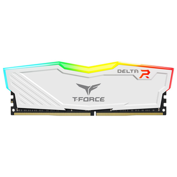 TEAMGROUP T-Force Delta RGB DDR4 16GB (2x8GB) 3200MHz CL16 Desktop RAM Kit (White)
