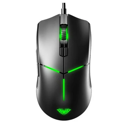 AULA F820 RGB Wired Ergonomic Gaming Mouse | Black (F820B)
